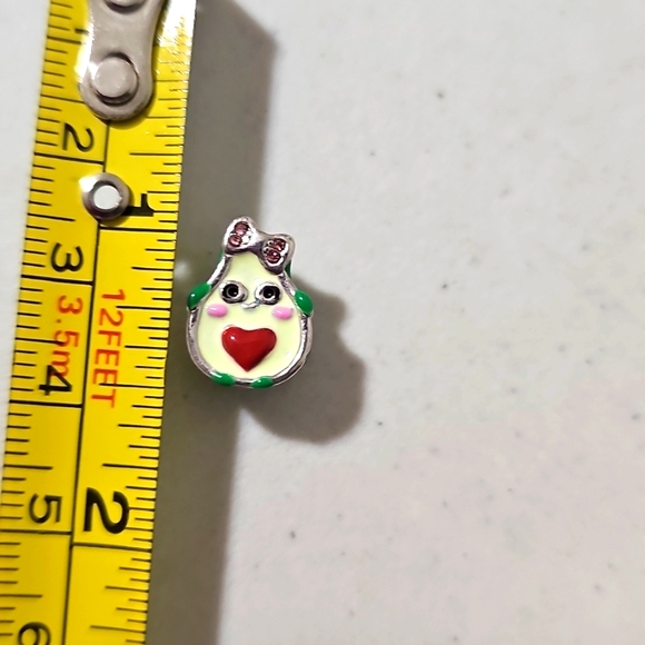 Cute Avocado Charm with Heart and Bow - Picture 6 of 10